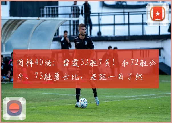 同样40场：雷霆33胜7负！和72胜公牛、73胜勇士比，差距一目了然
